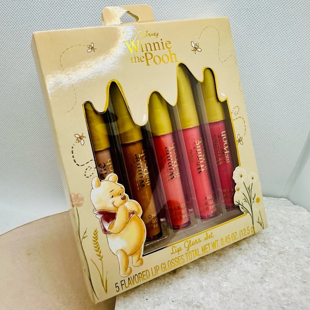 NEW! Taste Beauty 5ct Disney Winnie the Pooh Lip Gloss Set